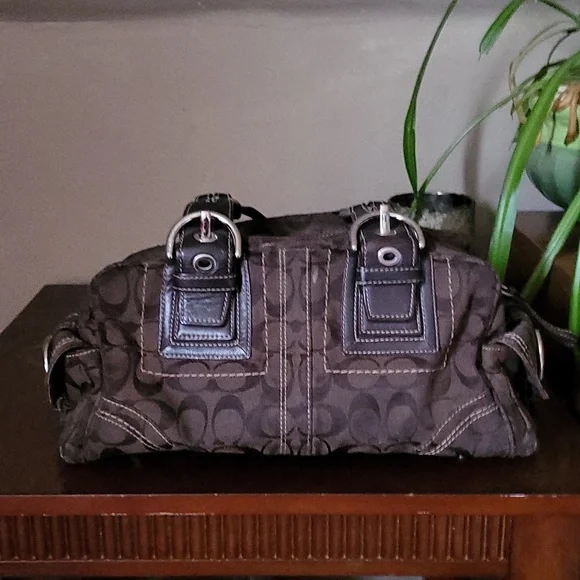 Coach Bags Coach Jacquard Mia Signature Satchel Bag Poshmark